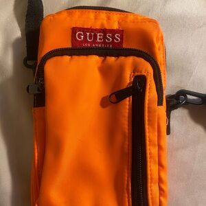 Guess Men's Bright Orange Belt Bag